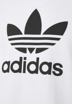 Adidas Originals TREFOIL UNISEX - Print T-shirt - White/black -Adidas Originals Shop ba2673f250264e3d94523edf74d65797