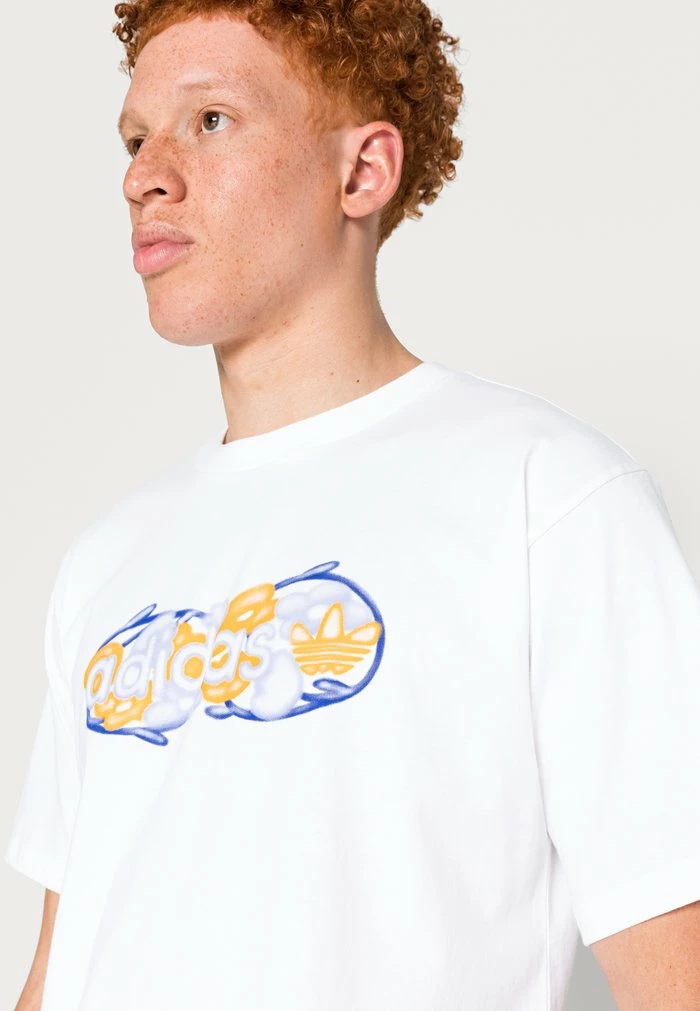 Adidas Originals FLORAL LINEAR UNISEX - Print T-shirt - White/multicolor 5 Adidas Originals FLORAL LINEAR UNISEX - Print T-shirt - White/multicolor - Image 5