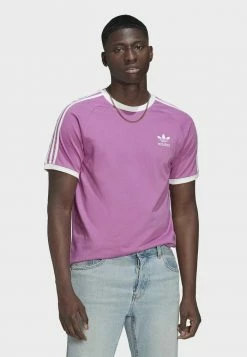 Adidas Originals STRIPES TEE UNISEX - Print T-shirt - Purple