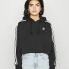 Adidas Originals ADICOLOR CLASSICS CROP - Hoodie - Black