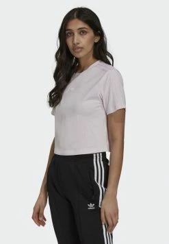 Adidas Originals TENNIS LUXE CROPPED ORIGINALS CROP - Print T-shirt - Pearl Amethyst