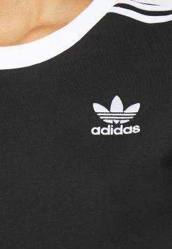Adidas Originals 3 STRIPES TEE - Print T-shirt - Black -Adidas Originals Shop be6c5b9a3a4e49909986f77c3f55f565