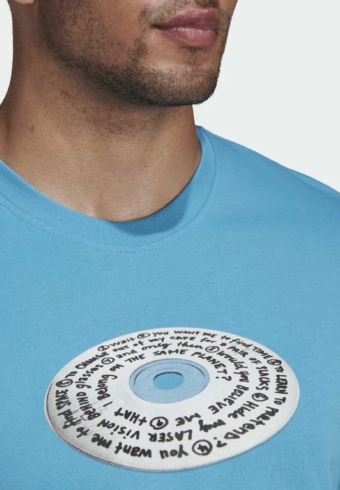 Adidas Originals Print T-shirt - Blue 6 Adidas Originals Print T-shirt - Blue - Image 6