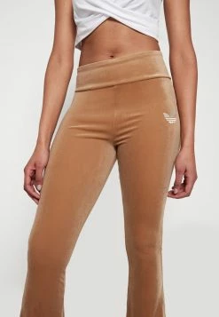 Adidas Originals 70S PACK FLARED - Leggings - Trousers - Brown