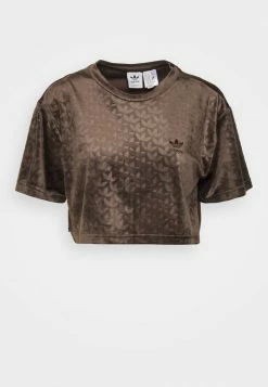 Adidas Originals CROPPED TEE - Basic T-shirt - Dark Brown 12 Adidas Originals CROPPED TEE - Basic T-shirt - Dark Brown -Adidas Originals Shop c25c128d9e134bcc8e728b3631b5d0cb