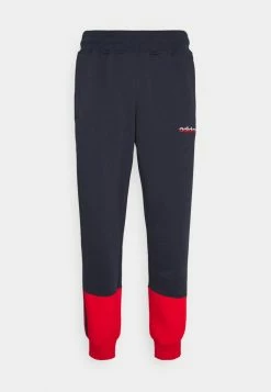 Adidas Originals 3 STRIPE SPLIT - Tracksuit Bottoms - Legend Ink/red