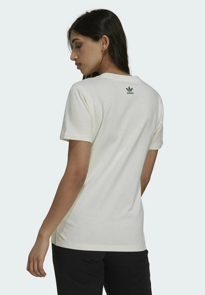 Adidas Originals TENNIS LUXE GRAPHIC ORIGINALS - Print T-shirt - Off White 3 Adidas Originals TENNIS LUXE GRAPHIC ORIGINALS - Print T-shirt - Off White - Image 3