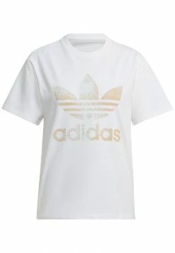 Adidas Originals TREFOIL - Print T-shirt - White