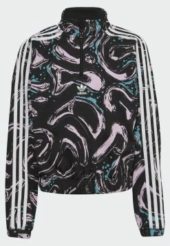 Adidas Originals Zip-up Sweatshirt - Black/bliss Lilac/semi Mint Rush -Adidas Originals Shop c528cb8d28a240da9c8ffea3c74b51a5