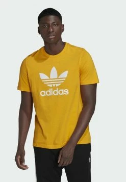 Adidas Originals TREFOIL UNISEX - Print T-shirt - Yellow -Adidas Originals Shop c6334fc3386444d9914b1f22e3747274