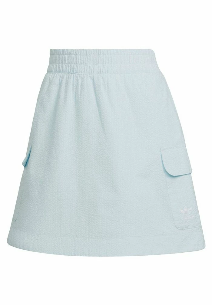 Adidas Originals CLASSICS POPLIN - A-line Skirt - Blue 5 Adidas Originals CLASSICS POPLIN - A-line Skirt - Blue - Image 5