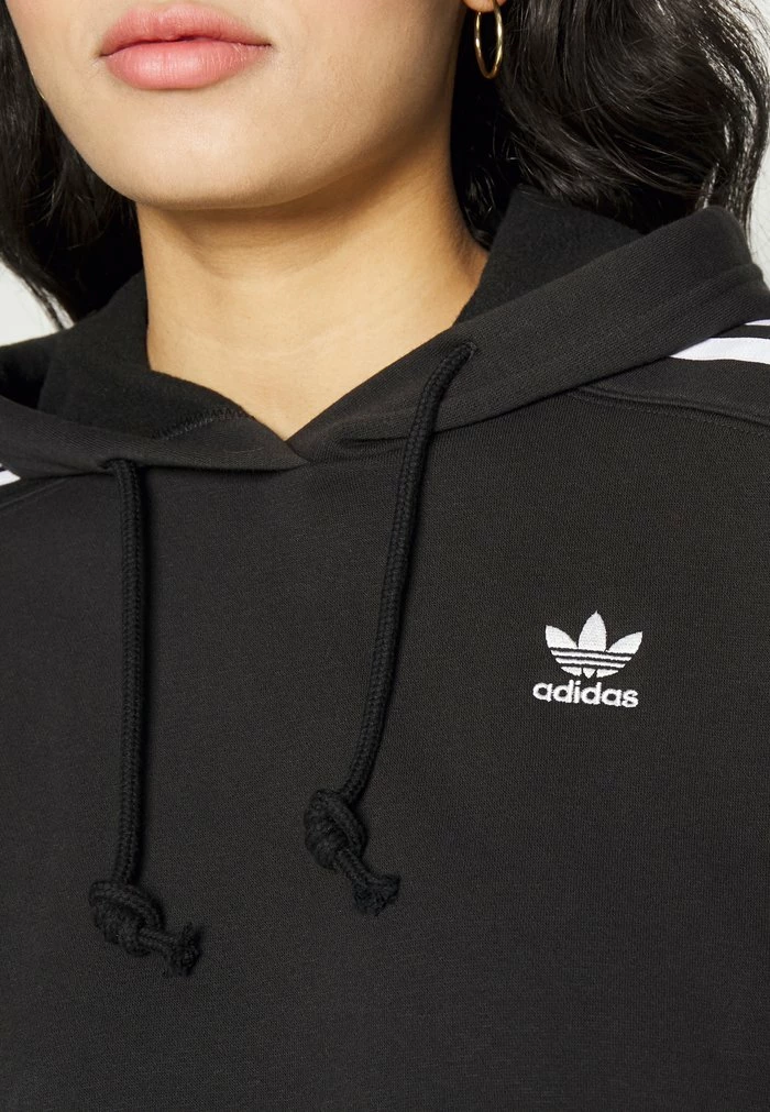 Adidas Originals ADICOLOR CLASSICS CROP - Hoodie - Black 11 Adidas Originals ADICOLOR CLASSICS CROP - Hoodie - Black - Image 11
