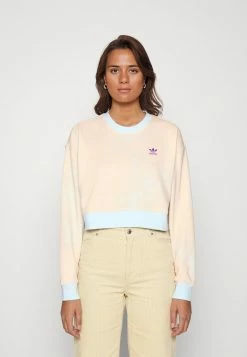 Adidas Originals AOP - Sweatshirt - Almost Blue/hazy Orange