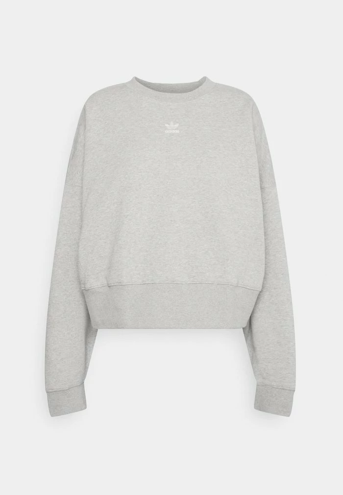 Adidas Originals ADICOLOR ESSENTIALS FLEECE - Sweatshirt - Medium Grey Heather 9 Adidas Originals ADICOLOR ESSENTIALS FLEECE - Sweatshirt - Medium Grey Heather - Image 9