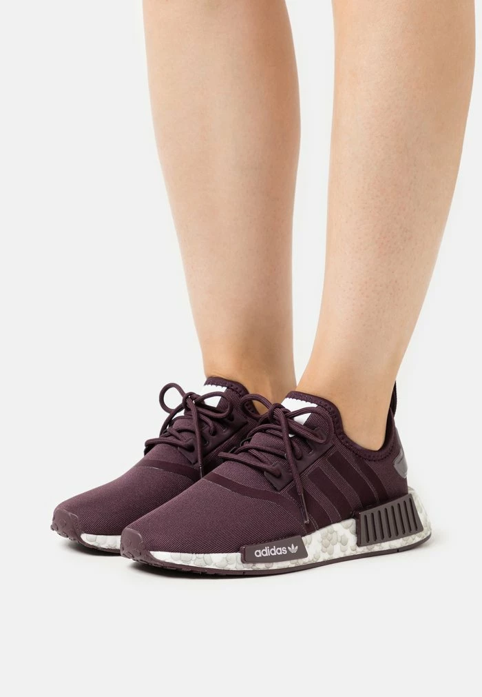 Adidas Originals NMD_R4 - Trainers - Shadow Maroon/white 1 Adidas Originals NMD_R4 - Trainers - Shadow Maroon/white
