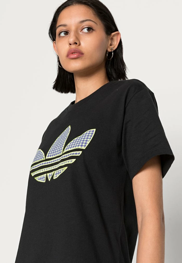 Adidas Originals TREFOIL TEE - Print T-shirt - Black 5 Adidas Originals TREFOIL TEE - Print T-shirt - Black - Image 5