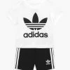 Adidas Originals TEE SET UNISEX - Shorts - White/black