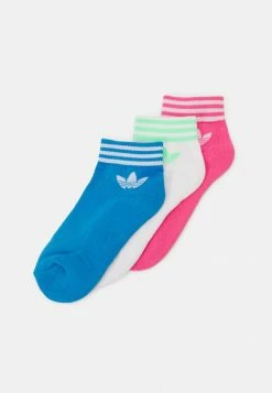 Adidas Originals 3 PACK UNISEX - Socks - White/pulse Magenta/pulse Blue
