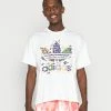Adidas Originals LOVEUNI TREF TE UNISEX - Print T-shirt - White/multicolor