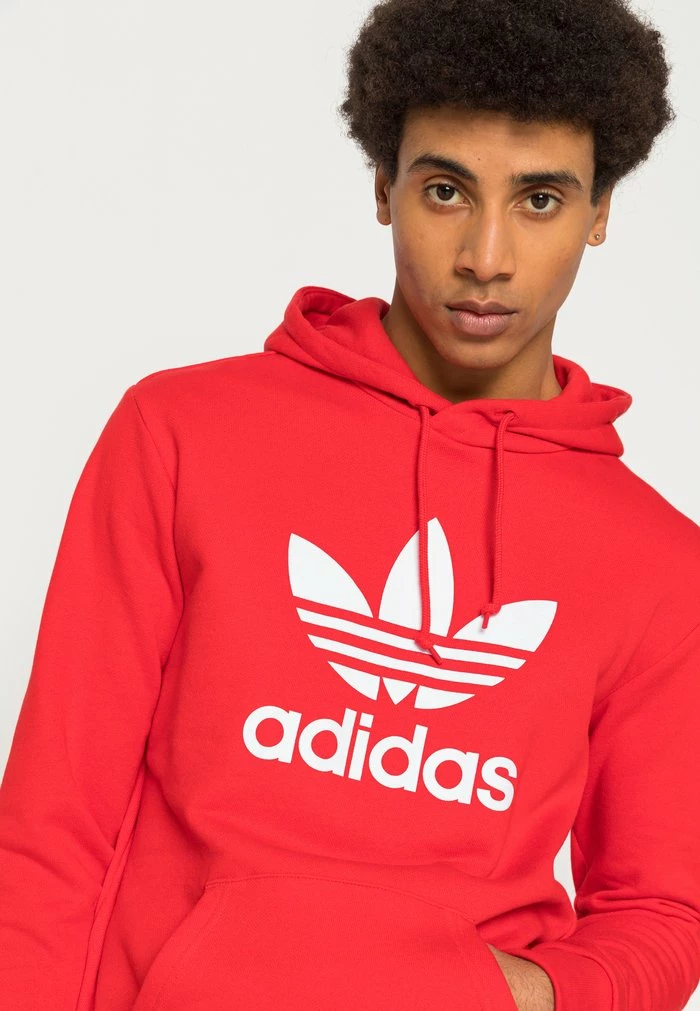 Adidas Originals TREFOIL - Hoodie - Red 5 Adidas Originals TREFOIL - Hoodie - Red - Image 5