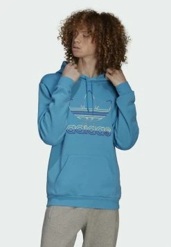 Adidas Originals TREFOIL - Hoodie - Blue -Adidas Originals Shop ce1cddc9b6324ebba93a9bccdc96c429