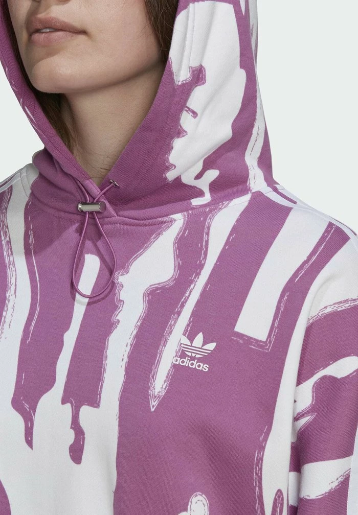 Adidas Originals THEBE MAGUGU CROPPED HOODY - Hoodie - Purple 5 Adidas Originals THEBE MAGUGU CROPPED HOODY - Hoodie - Purple - Image 5