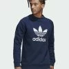 Adidas Originals TREFOIL CREW UNISEX - Sweatshirt - Blue