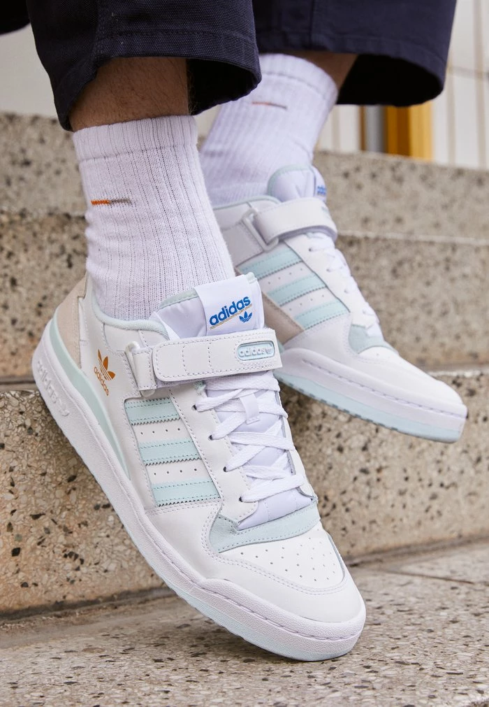 Adidas Originals FORUM UNISEX - Trainers - Footwear White/almost Blue/chalk White 1 Adidas Originals FORUM UNISEX - Trainers - Footwear White/almost Blue/chalk White