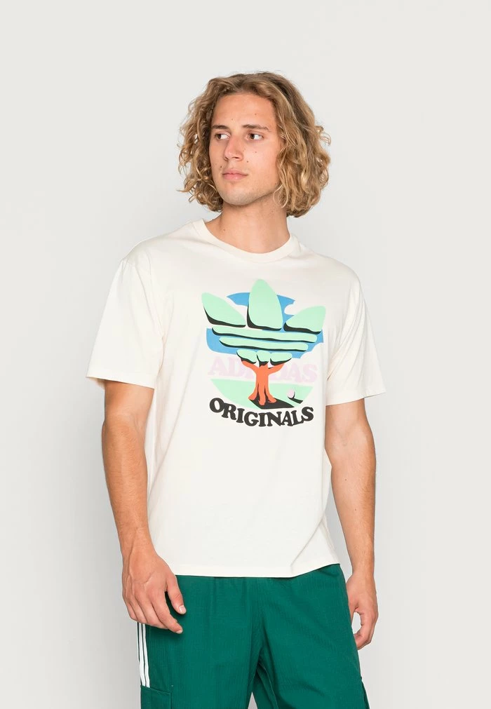 Adidas Originals TREFOIL TREE TE UNISEX - Print T-shirt - Non Dyed 1 Adidas Originals TREFOIL TREE TE UNISEX - Print T-shirt - Non Dyed