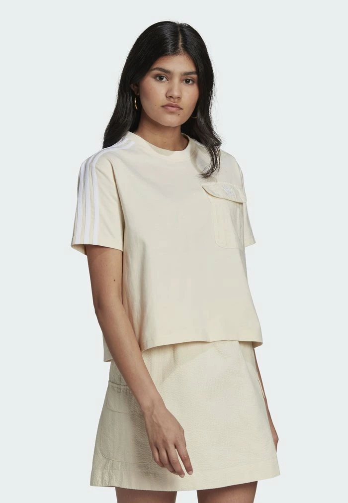 Adidas Originals CLASSICS - Print T-shirt - Beige 1 Adidas Originals CLASSICS - Print T-shirt - Beige