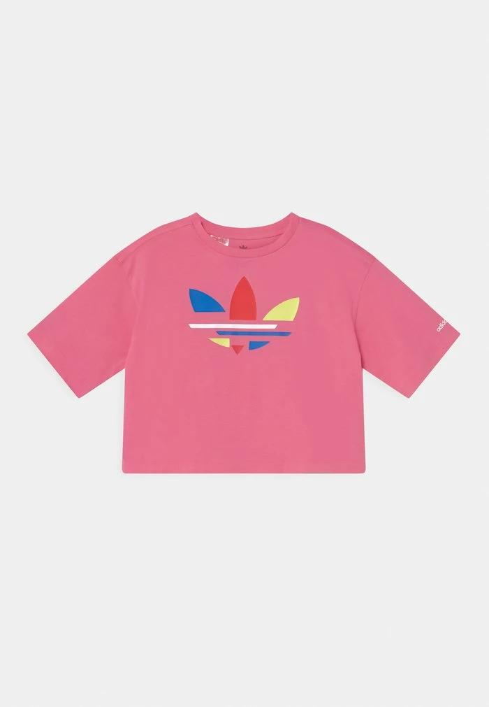 Adidas Originals CROPPED TEE - Print T-shirt - Rose Tone 1 Adidas Originals CROPPED TEE - Print T-shirt - Rose Tone