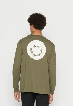 Adidas Originals LONG SLEEVE - Long Sleeved Top - Khaki -Adidas Originals Shop d081f3554fd64e2e8d7bef82dfe9bd4b