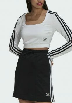 Adidas Originals LONG SLEEVE - Long Sleeved Top - White -Adidas Originals Shop d132896ae54c4f15b9ddcf0db7de71f7