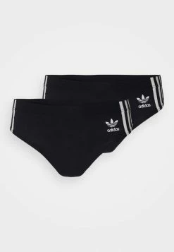 Adidas Originals WIDE SIDE THONG 2 PACK - Thong - Black -Adidas Originals Shop d1ad78b9fbb642bf96792ee6dbdddf61