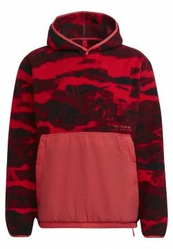 Adidas Originals PFLEEC ALL OVERSIZE PRINTED ORIGINALS ADVENTURE HOODIE LOOSE - Hoodie - Core Pink -Adidas Originals Shop d1b598537822415aafd23f4df364524c