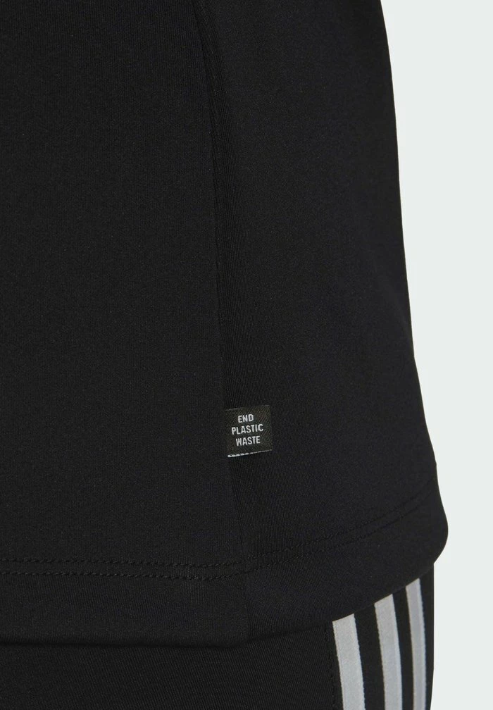 Adidas Originals CLASSICS SLIM 3-STRIPES PLUS SIZE - Print T-shirt - Black 6 Adidas Originals CLASSICS SLIM 3-STRIPES PLUS SIZE - Print T-shirt - Black - Image 6