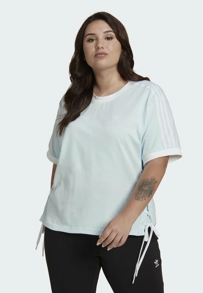 Adidas Originals ALWAYS ORIGINAL LACED PLUS SIZE - Basic T-shirt - Almost Blue 1 Adidas Originals ALWAYS ORIGINAL LACED PLUS SIZE - Basic T-shirt - Almost Blue