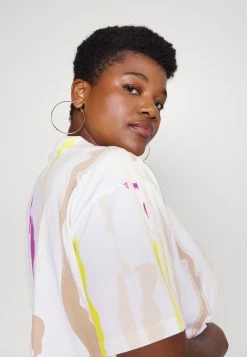 Adidas Originals THEBE MAGUGU CROPPED TEE - Print T-shirt - White/ecru -Adidas Originals Shop d2c0b4d009d74818bc6b3b42a4b6d503