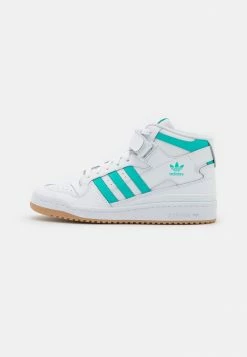 Adidas Originals FORUM MID - High-top Trainers - Footwear White/mint Rush/gum -Adidas Originals Shop d2e8946169bc406f9339cd08328ec7bf
