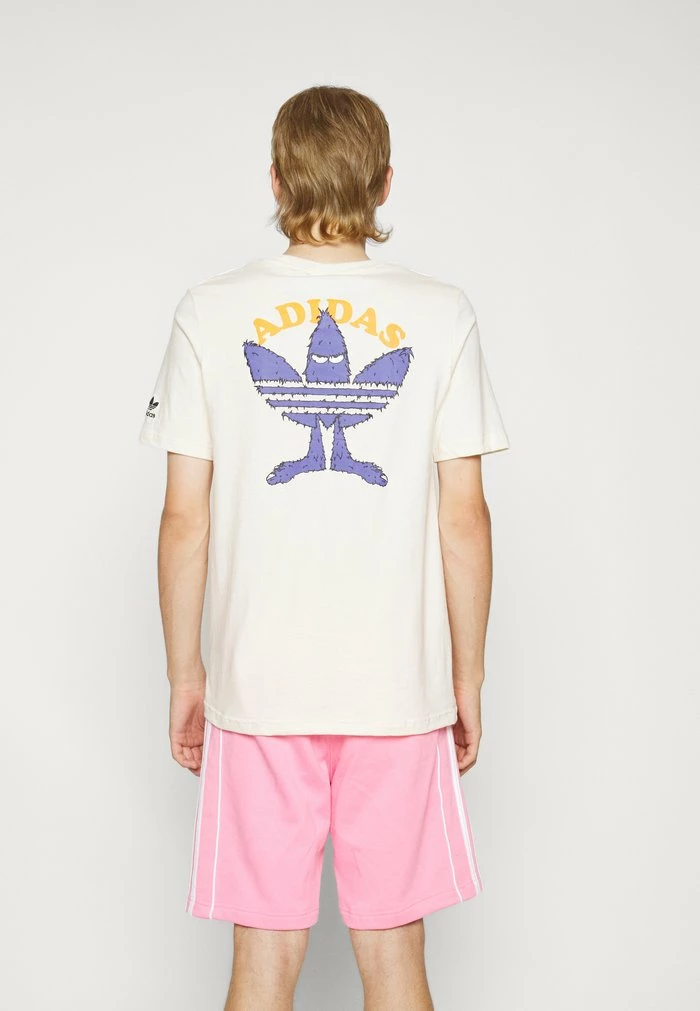 Adidas Originals FUN TEE - Print T-shirt - White/black 4 Adidas Originals FUN TEE - Print T-shirt - White/black - Image 4