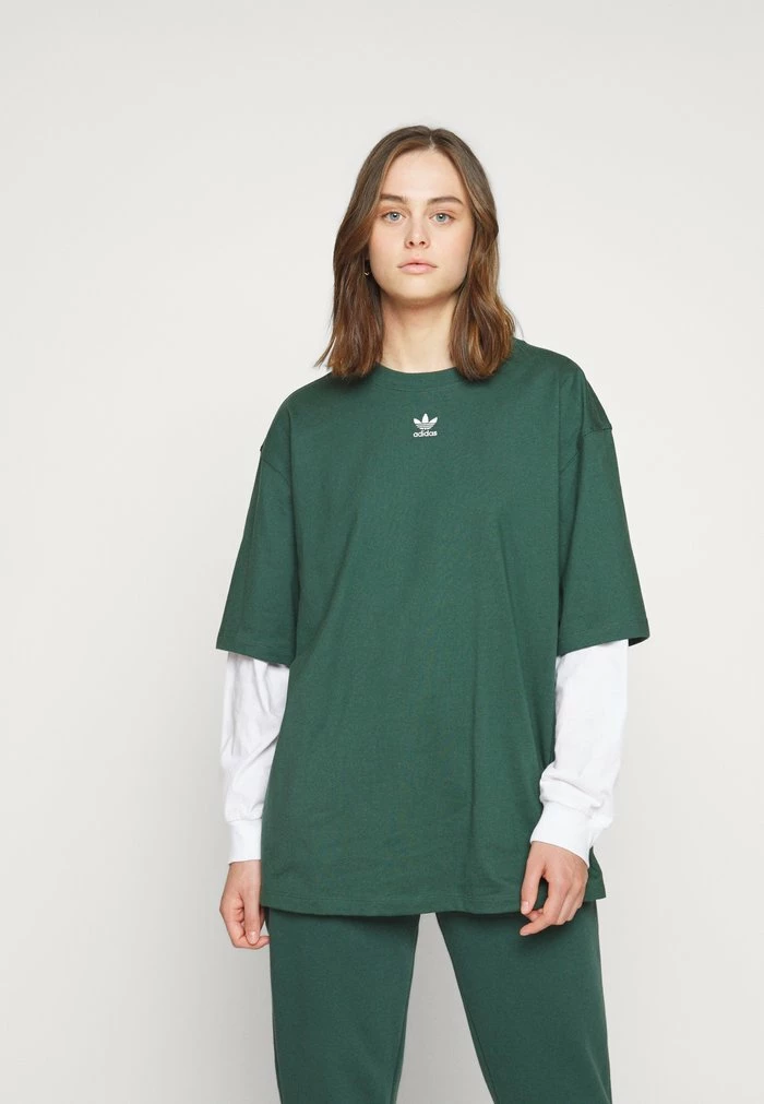 Adidas Originals TEE - Basic T-shirt - Mineral Green 3 Adidas Originals TEE - Basic T-shirt - Mineral Green - Image 3