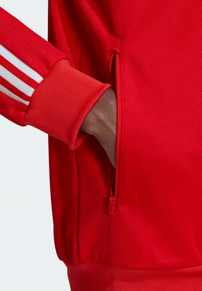 Adidas Originals ADICOLOR CLASSICS BECKENBAUER PRIMEBLUE TRACK - Training Jacket - Red 4 Adidas Originals ADICOLOR CLASSICS BECKENBAUER PRIMEBLUE TRACK - Training Jacket - Red - Image 4
