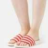 Adidas Originals ADILETTE - Mules - Vivid Red/cloud White/off White