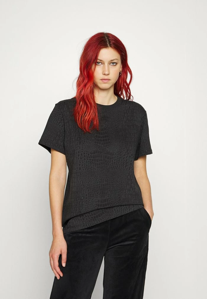 Adidas Originals TEE - Print T-shirt - Black/carbon 1 Adidas Originals TEE - Print T-shirt - Black/carbon