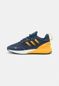 Adidas Originals ZX 2K BOOST 2.0 UNISEX - Trainers - Crew Blue/semi Solar Gold/core Black