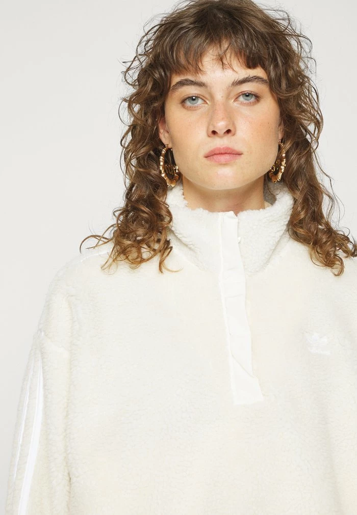 Adidas Originals Fleece Jumper - White 6 Adidas Originals Fleece Jumper - White - Image 6