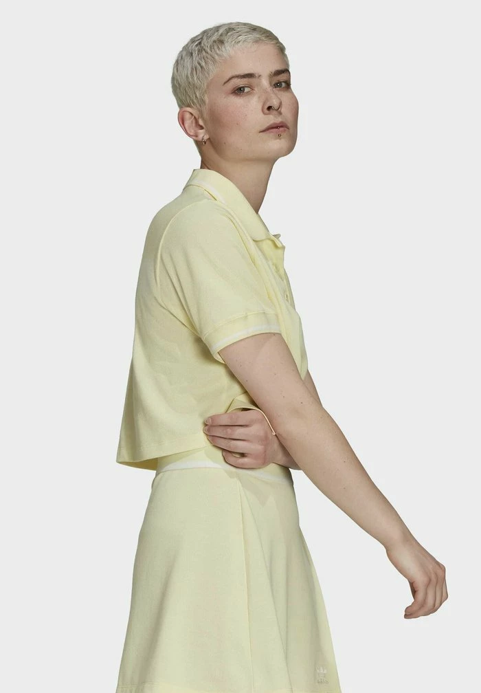 Adidas Originals TENNIS LUXE POLO ORIGINALS - Polo Shirt - Haze Yellow 3 Adidas Originals TENNIS LUXE POLO ORIGINALS - Polo Shirt - Haze Yellow - Image 3