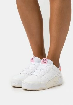 Adidas Originals COURT TOURINO BOLD - Trainers - Footwear White/off-white/beam Pink