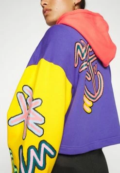 Adidas Originals LOVEUNI CROP - Sweatshirt - Purple/multicolor -Adidas Originals Shop dbd34e198ed843d2b2cd2c9672368449