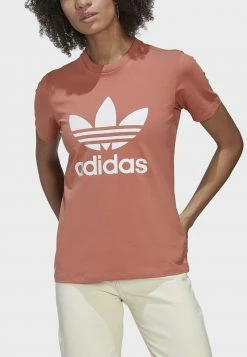 Adidas Originals TREFOIL TEE - Print T-shirt - Brown -Adidas Originals Shop dbef490ee5e546e6a90e8cd6484b5601